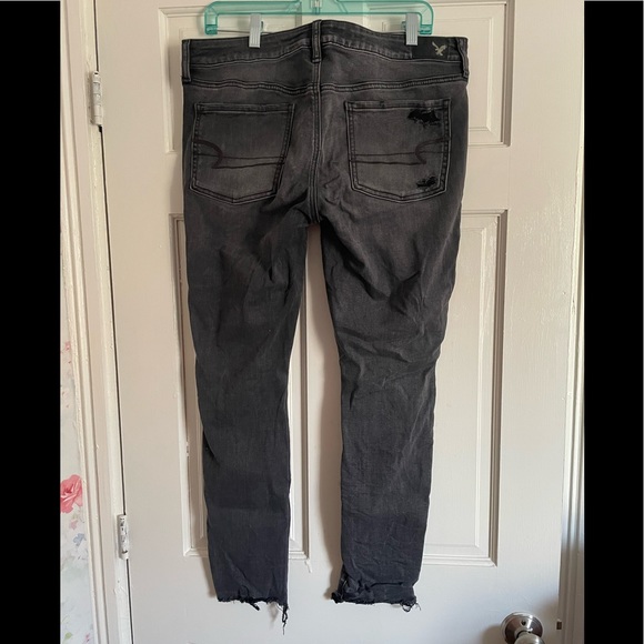 American Eagle Faded Black Superlow Jeggings - Picture 3 of 9